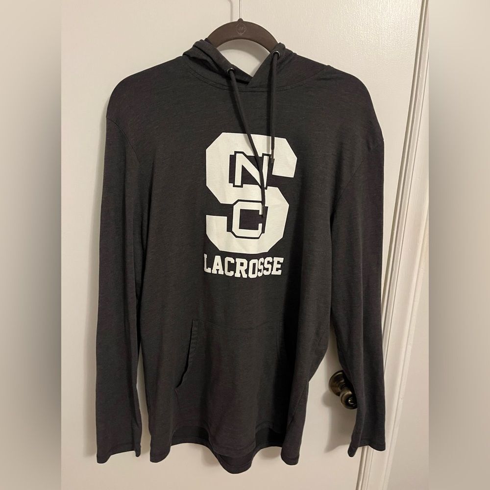 New Womens NC State Wolfpack Hoodie Hooded Lacrosse LAX Team Jacket Sweatshirt L